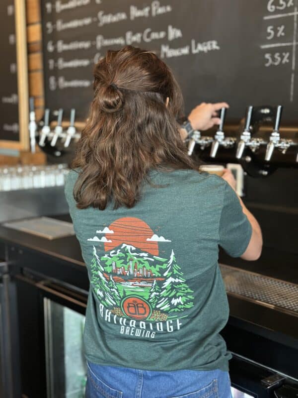 Bainbridge Brewing Logo T-Shirt - Heather Green