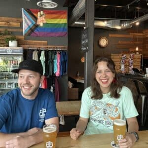 Bainbridge Brewing Logo T-Shirt - Cool Blue