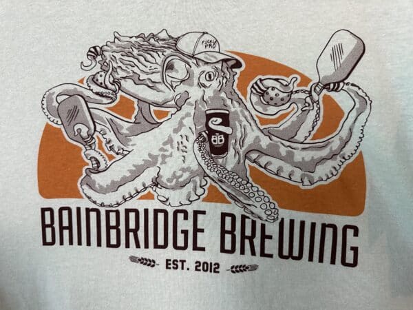 Bainbridge Brewing Pickleball T-Shirt - Mint - Image 4