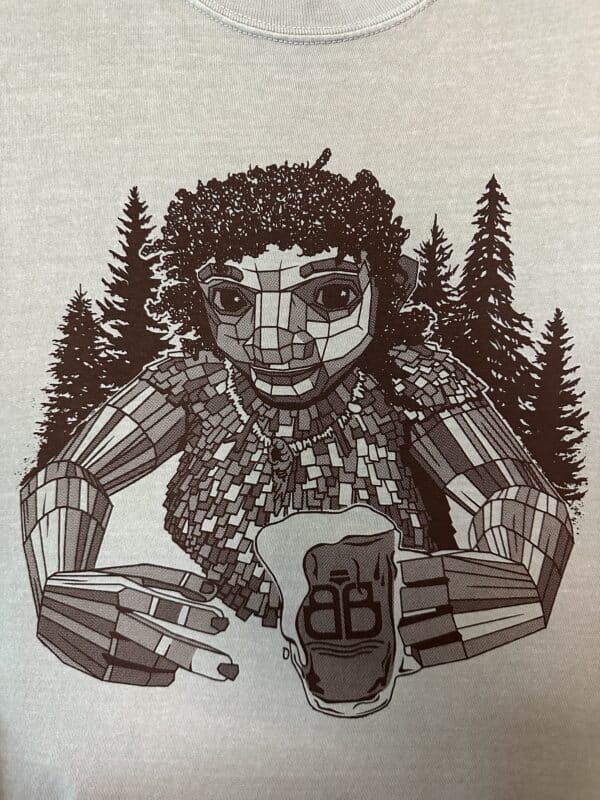Bainbridge Brewing Troll T-Shirt - Light Sage Green - Image 3